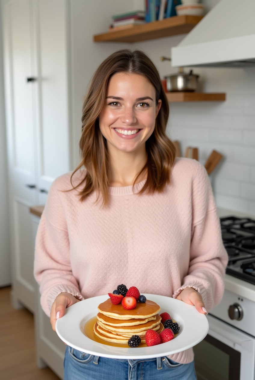 a_smiling_woman_in_a_bright_modern_kitchen_holding_a_plate_of_pancakes_with_fresh_berries_and_syrup_c98bobot6801us94k1r5_2